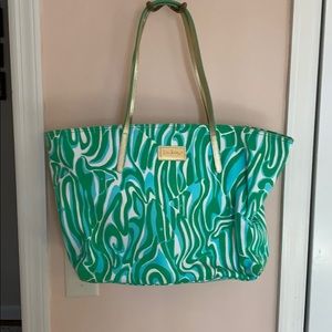 Lilly Pulitzer finders keepers green tote